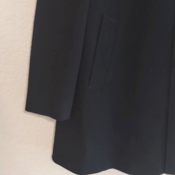 Loro Piana x Cardinal of Canada Wool Storm System Black Macintosh Pea Coat 42R - Picture 4 of 16